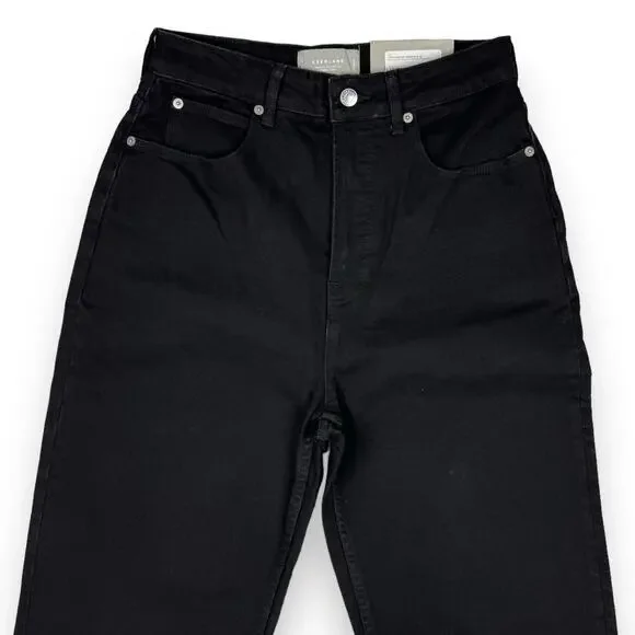 Everlane Womens The Curvy Way High Straight Leg Jean Size 29 Black